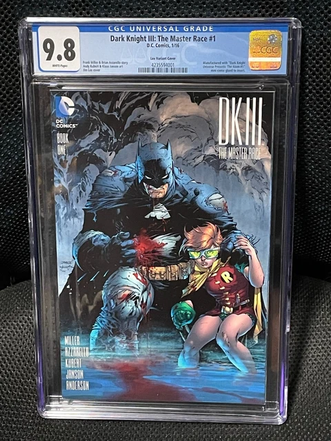 Dark Knight:  The Master Race # 1 - CGC 9.8  1:500 Jim Lee Variant - NO RESERVE