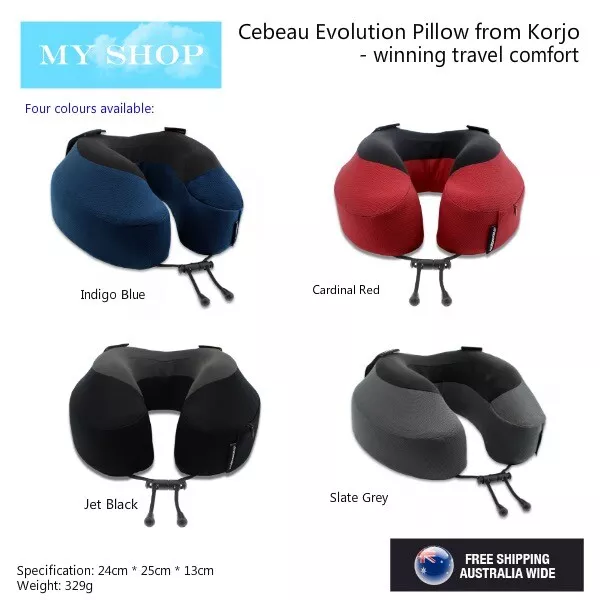 Cabeau Evolution Pillow --Responsive Memory Foam, 360° head & neck Super comfort