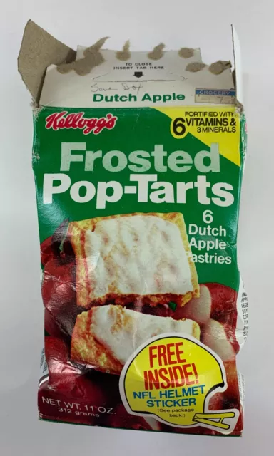 Kellogg's Frosted Pop-Tarts Dutch Apple with NFL Helmet  & NFL Poster Offers LB1
