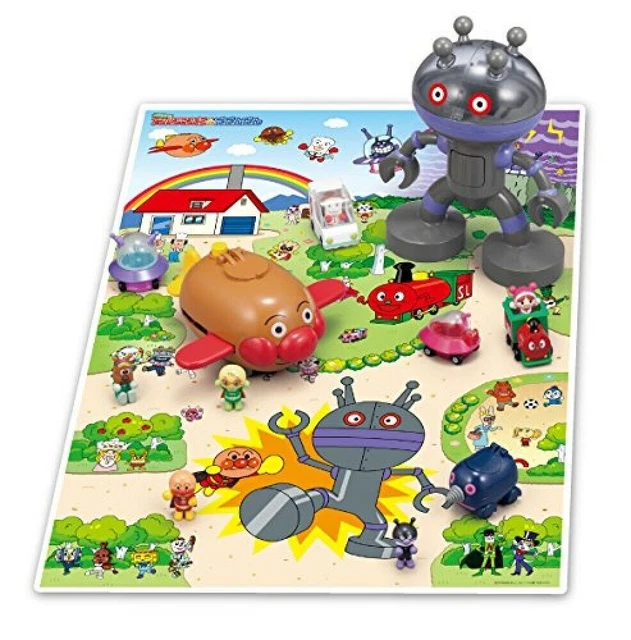 SEGA TOYS ANPANMAN Fly away Figure Dadandan Baikinman Doll Toy Robot ...