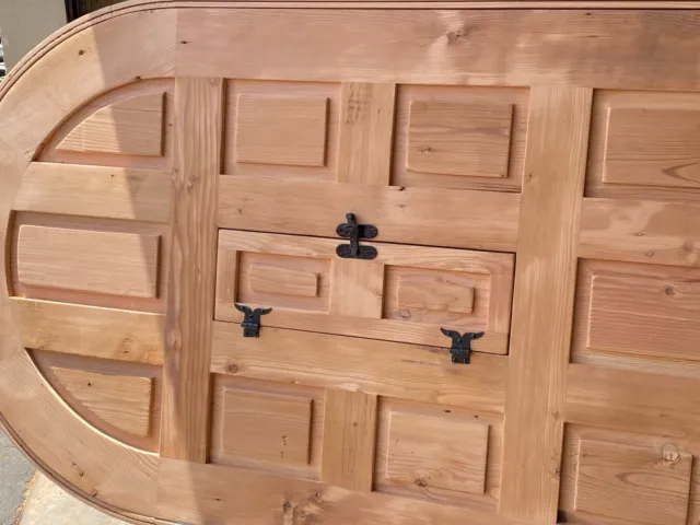 Solid wood alder oak mahogany birch maple custom arched door U choose size 5