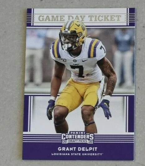 2020 Contenders Draft Picks Game Day Ticket Grant Delpit card #40