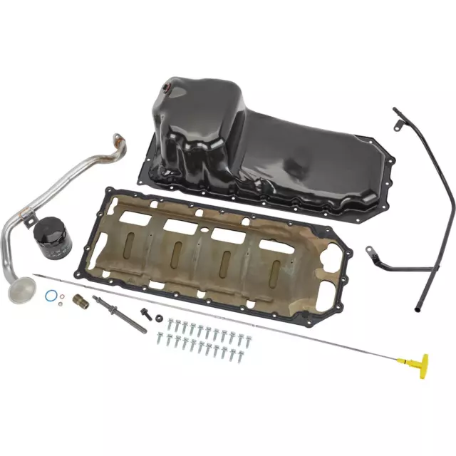 Rear Sump Oil Pan Kit, Steel, Fits Chrysler 6.4L