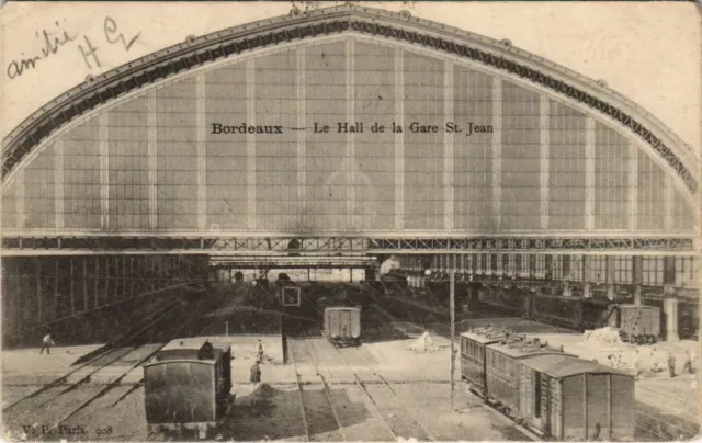CPA BORDEAUX-Le Hall de la Gare St-JEAN (28079)