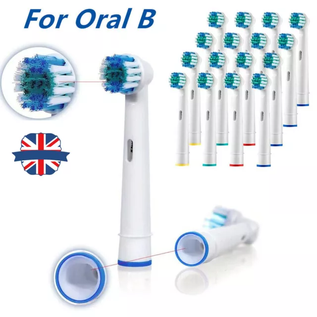 For Oral B Pro600 2000 Braun Cross Action Replacement Electric Toothbrush Heads