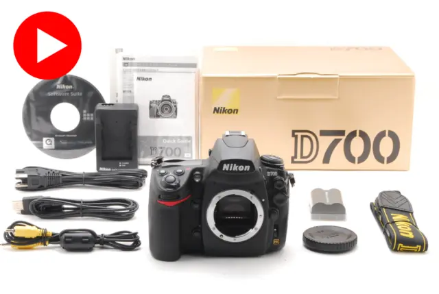 [MINT w/Box] Nikon D700 12.1 MP Black Digital SLR Zoom Camera Body From JAPAN