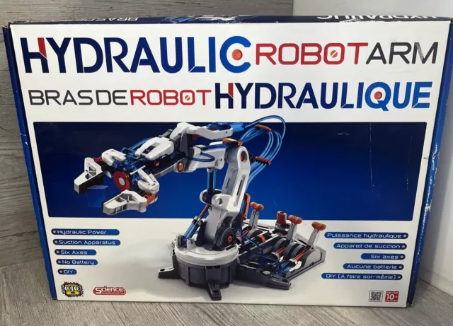 Rare Science Discovery Hydraulic Robot Arm DIY Model Remote Controlled Kit NIB