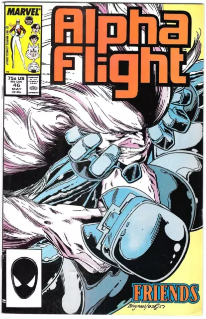 Alpha Flight Comic 46 Copper Age First Print 1987 Bill Mantlo Brigman Portacio