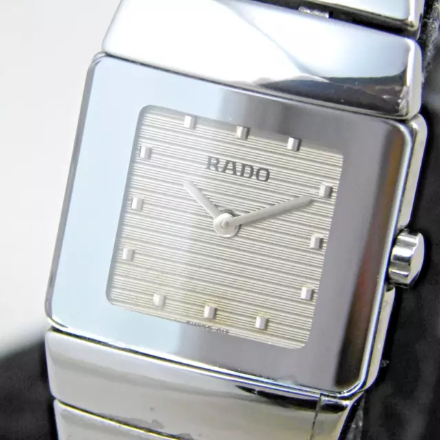 Rado Diastar 153.0334.3 Women's Titanium Silver Vintage Watch Swiss Quartz E784