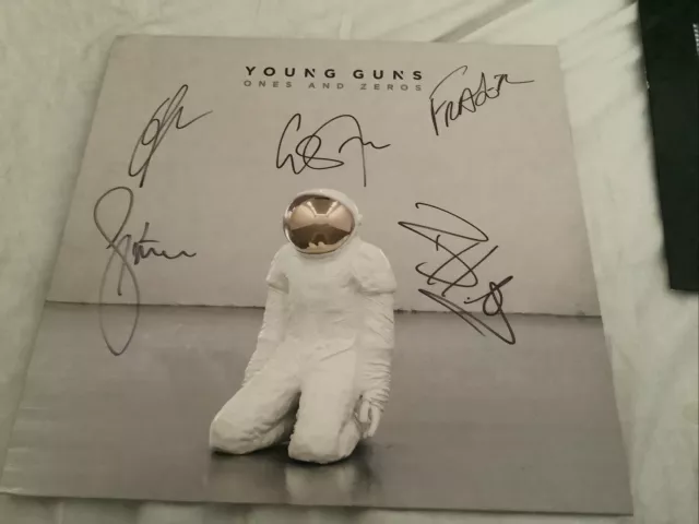 Young Guns  - Ones and Zeros  - Rare Vinyl LP - Clear Vinyl - Signed