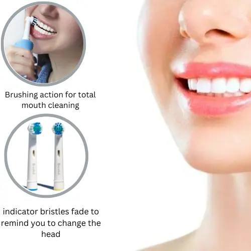 Compatible Oral b Braun toothbrush Heads, Replacement Electric Toothbrush Heads 2