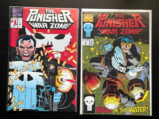 The Punisher War Zone mixed lot issues 1-6 and 12-14 Marvel Comics