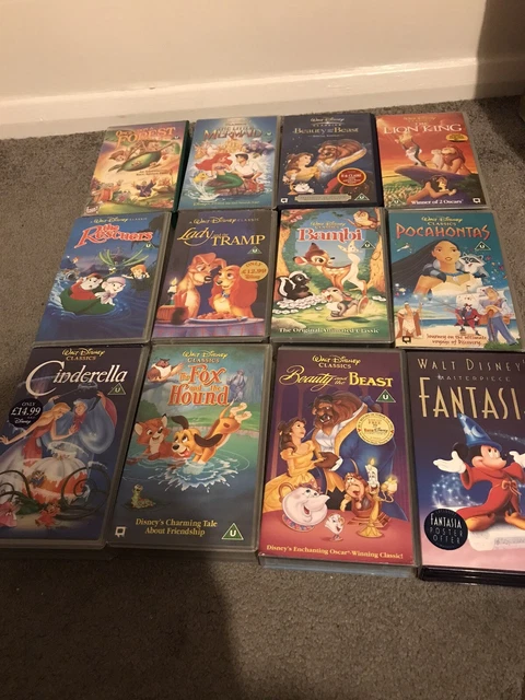 disney-vhs-video-collection-walt-disney-classics-12-movies-excellent