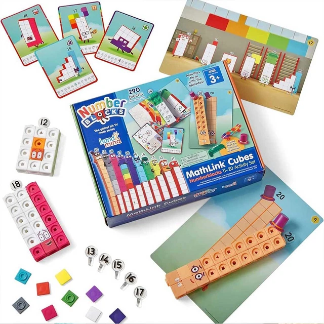 LEARNING RESOURCES NUMBERBLOCKS MathLink Cubes 11-20 Activity Set ...