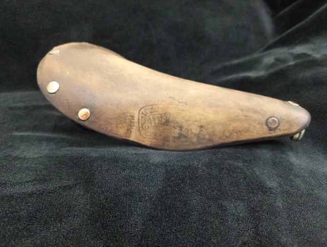 Selle Vélo Course Vintage IDEALE 88 Speciale Compétition - Cuir Marron France 60-70