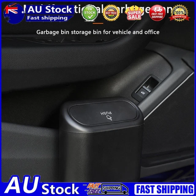 Car Trash Can Bin Hanging Vehicle Garbage Storage Box Auto Waste Organizer