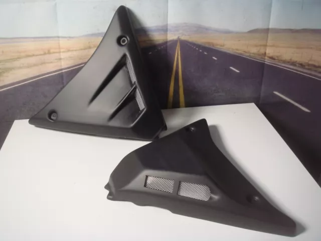 Harley FXR Side Covers Vented Pair 1982-1994 Black Paintable V-Twin 42-1281 Z8