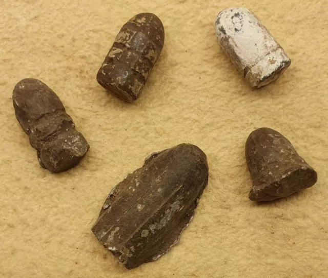 Antique Fired/Ricochet Bullets Dating ca. 1850-1890's 19th Century Detector Find