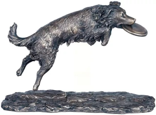 The Catch Dog Ornament - Cold Cast Bronze Sculpture Figurine Gift Genesis