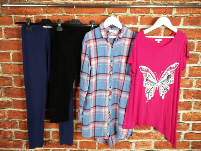 GIRLS BUNDLE AGE 11-12 YEARS NEXT M&S etc LEGGINGS SHIRT TOP T-SHIRT SET 152CM