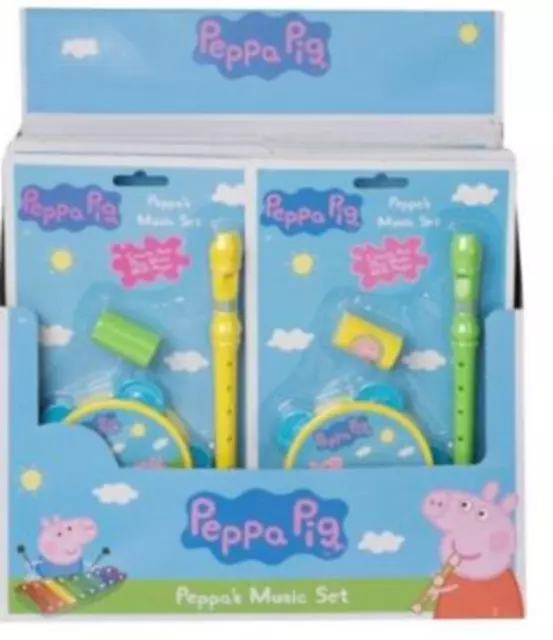 HTI Peppa Pig Musique Set - 1383002 Learn Tambours Musique Jeu Cartoon Amusant