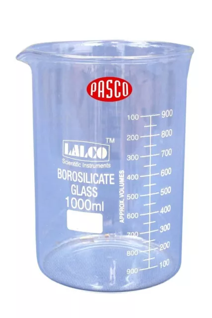 Borosilicate Glass Beaker 1000ML For Scientific Research with Graduation Marks 2