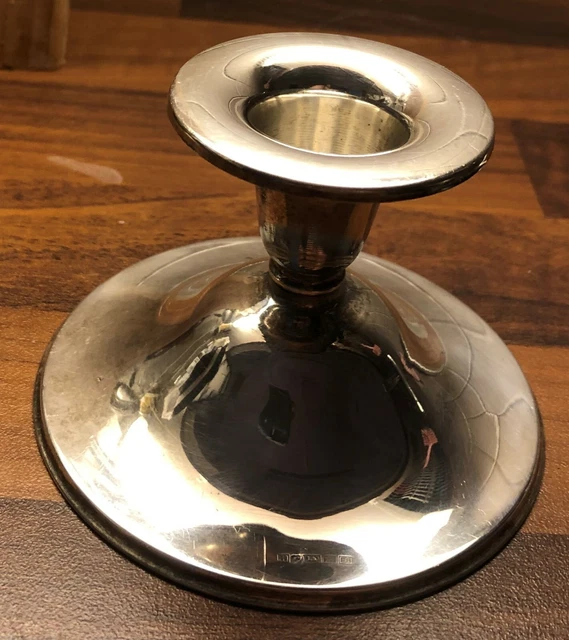 Silver Candlestick 830 Finland Turku 1982 Vintage