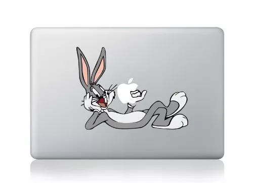 MacBook 13" Bugs Bunny Apple sticker (pre-2016 MB Pro/Air only)