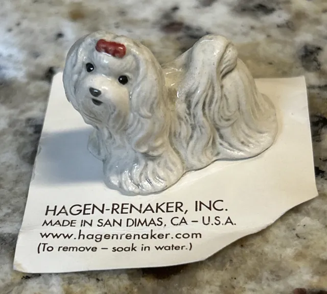 Hagen-Renaker Maltese Dog Figurine