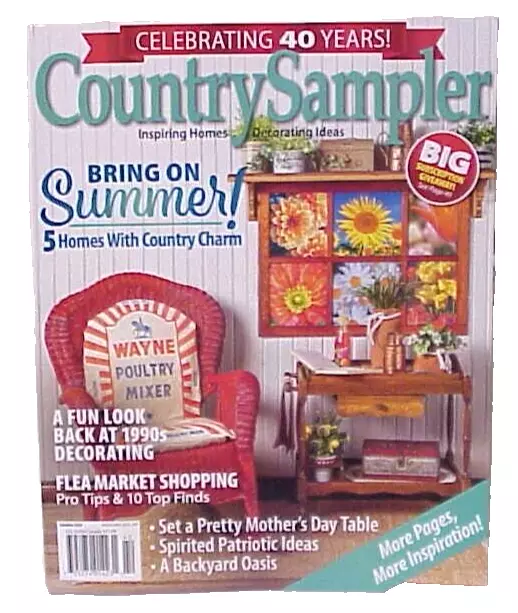 COUNTRY SAMPLER SUMMER 2024 Magazine Issue Vol. 41 No. 2 Celebrating 40