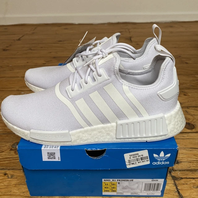 adidas NMD R1 EU45 1/3 Primeblue adidas NMD Turnschuhe Sneaker Weiß White Neu