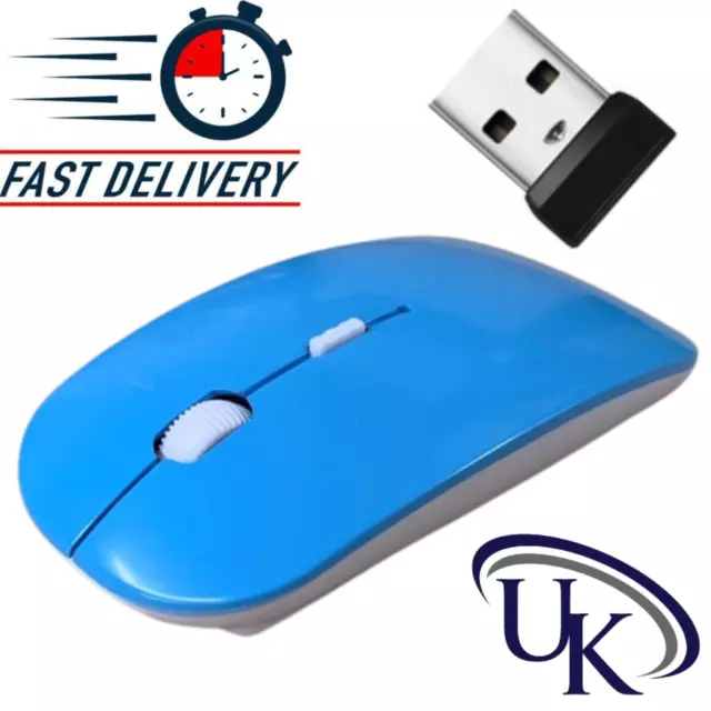 2.4GHz Wireless Cordless Mouse Mice Optical Scroll For PC Laptop Computer + USB