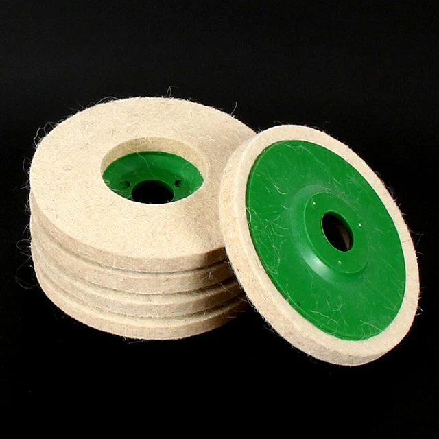 6 Pezzi Dischi In Feltro Di Lana Per Smerigliatrice Angolare - 125mm X 22mm - Per Lucidare Metallo, Legno E Vetro - Foto 8