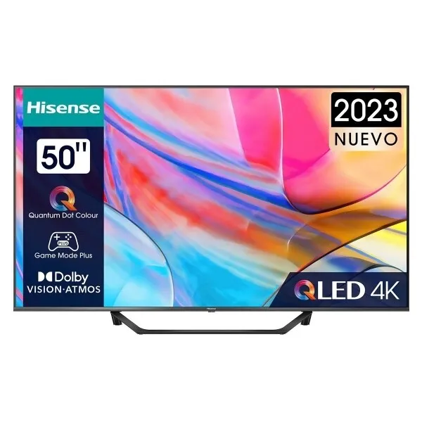 Smart TV 2023 - QLED 4K - 127cm (50") - Direct LED - Ultra-plat - HISENSE 50A7KQ