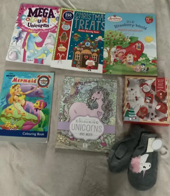 Job Lot Assorted Childrens Colouring Books ect. Christmas Stocking Fillers