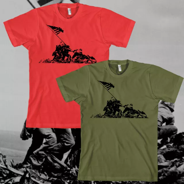 Iwo Jima USMC american apparel  t shirt  tee