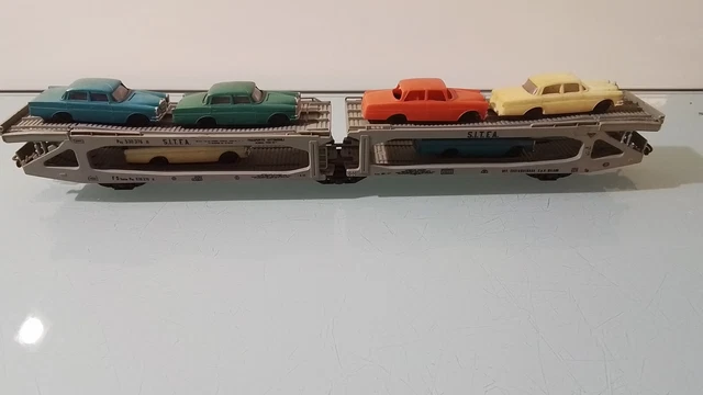 Wagon Porte-auto Articulé LIMA HO 309050 – Transport De 5 Voitures – SITFA FS – Italie