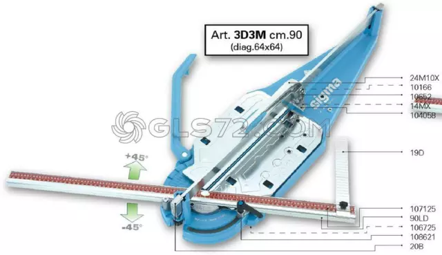 Piezas De Repuesto Repuestos Y Accesorios Para Azulejo Cortador Sigma 3D3M