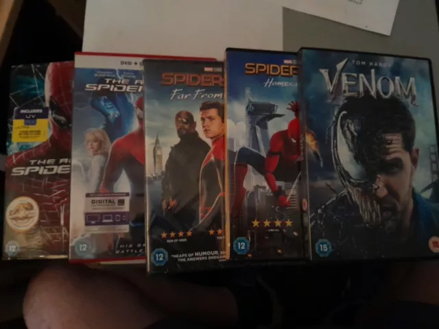 Spiderman And Venom Dvd Collection 5 Movies