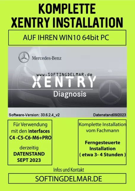 Xentry Profi-Diagnose-Software - Komplette Installation Dienstleistung