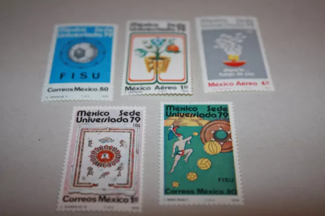 PA 67 Lot Briefmarken postfrisch Mexiko Universiada Sede 79