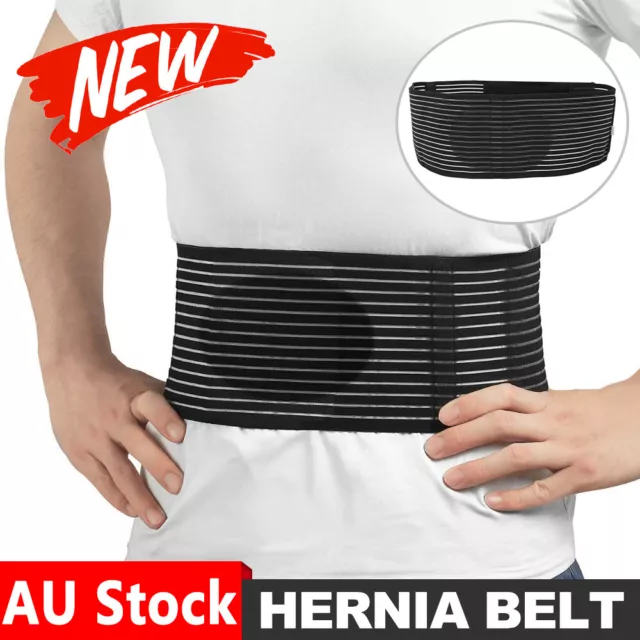 Ergonomic Umbilical Hernia Belt – Abdominal Binder for Hernia Support –  Umbilical Navel Hernia Strap with Compression Pad – Ventral Hernia