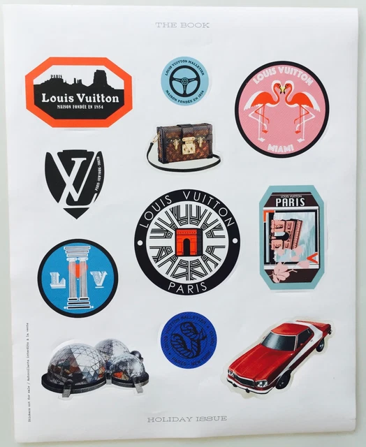 VINTAGE LOUIS VUITTON Travel Collection Stickers 3 Sheets A4 Rare ...