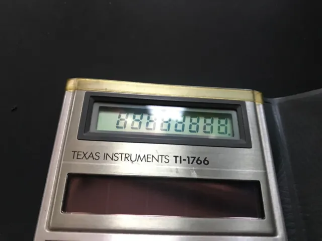 calculator calculatrice TEXAS INSTRUMENTS TI-1766 ancienne vintage collection