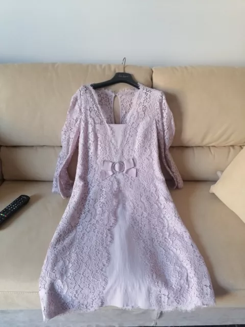 abito donna elegante da cerimonia Luisa Spagnoli colore lilla pezzo unico