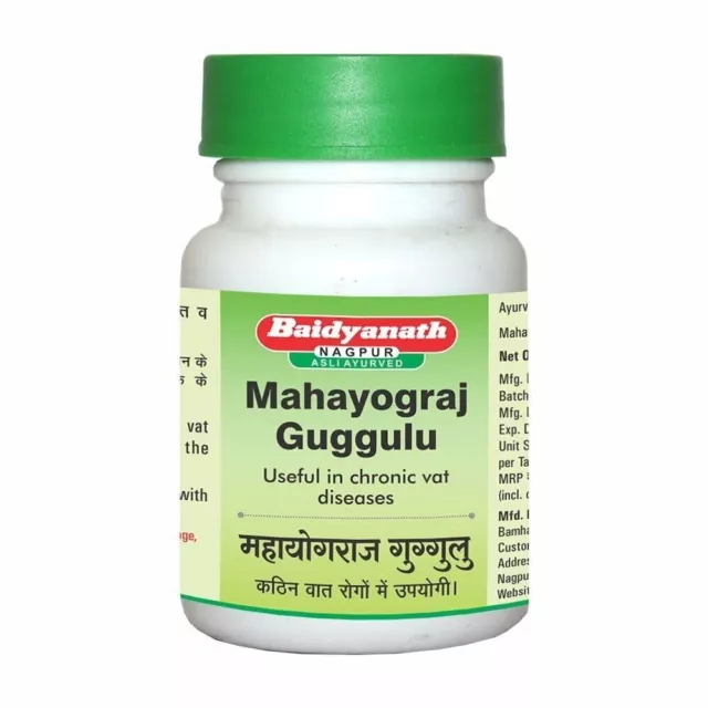 2X Baidyanath Mahayograj Guggulu 100% produits ayurvédiques purs originaux...