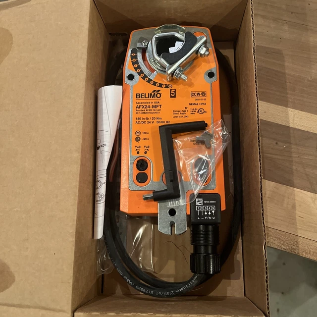 Belimo configurable Damper Actuator 180 in. lb. (20Nm) 24V AC/DC AFX24-MFT