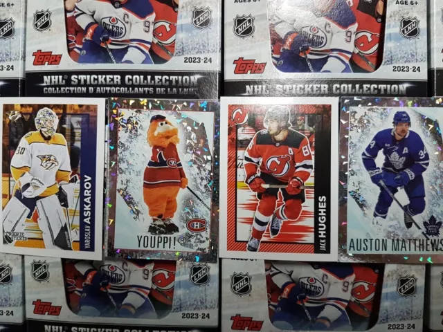 2023-24 Topps NHL Stickers (239-476) Base & Foil COMPLETE YOUR SET - YOU PICK