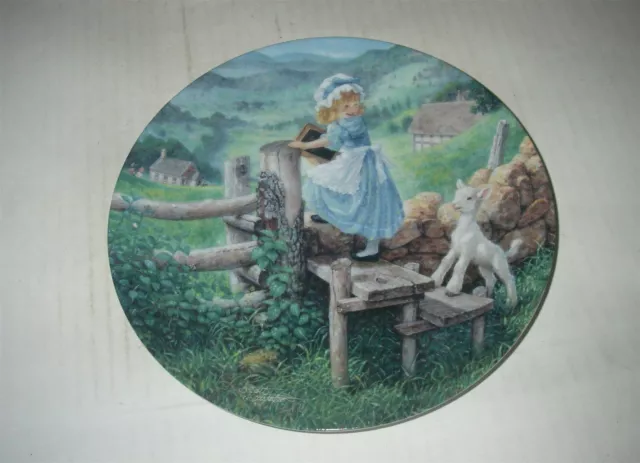 Knowles Classic Mother Goose Mary Had A Little Lamb Collectors Plate