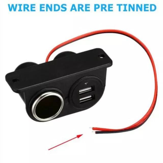 Adattatore integrato caricabatterie auto 2 porte USB 12 V 24 V nuove auto da incasso P19C